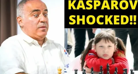 9-Year-Old Girl Is Scary for Kasparov (Child Goltseva)